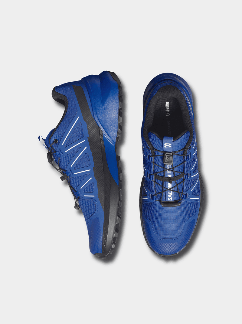 Salomon Mens Speedcross Peak Trail Sneaker Lapis Black White | Salomon