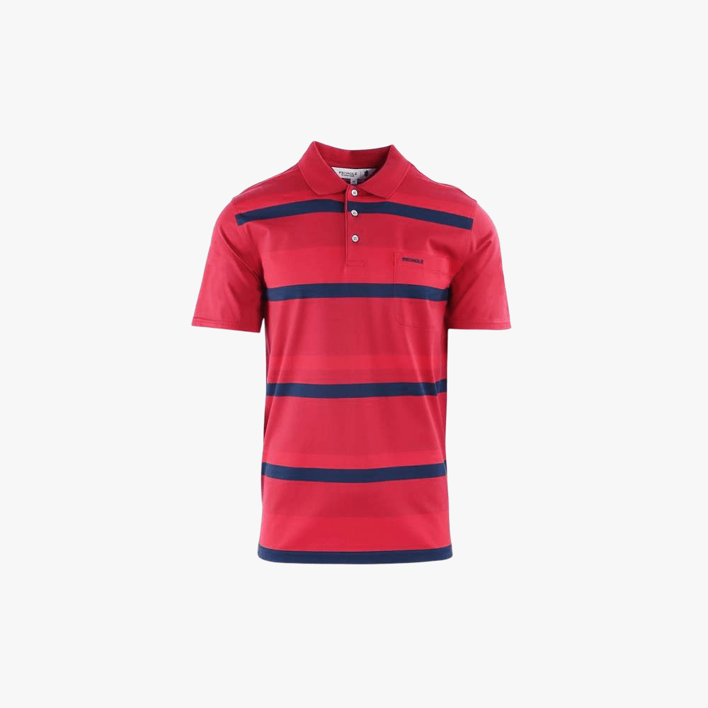 Pringle Mens Duncan Short Sleeve Golfer Red | Pringle