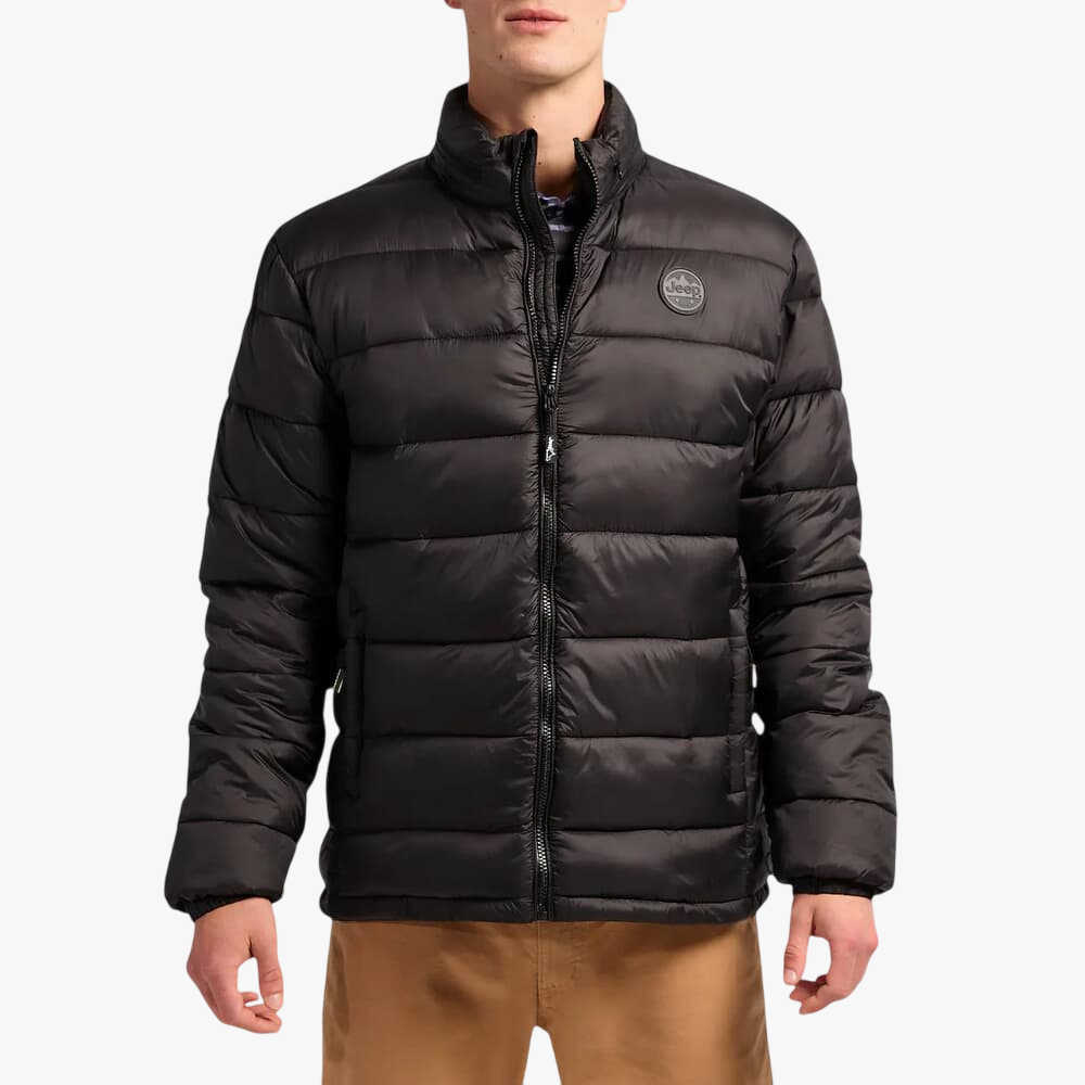 Jeep Mens Core Puffer Jacket Black