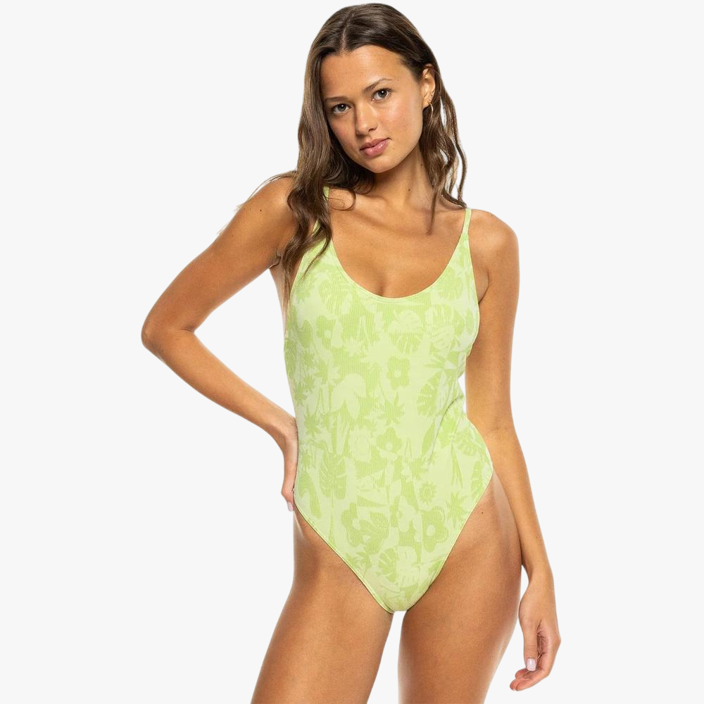 Roxy Womens Solaria Swim Suit Green