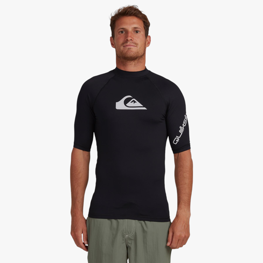 Quiksilver Mens All Time Rash Vest Black