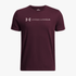 Under Armour Boys Logo Wordmark Short Sleeve Tee 600 Maroon | Under Armour