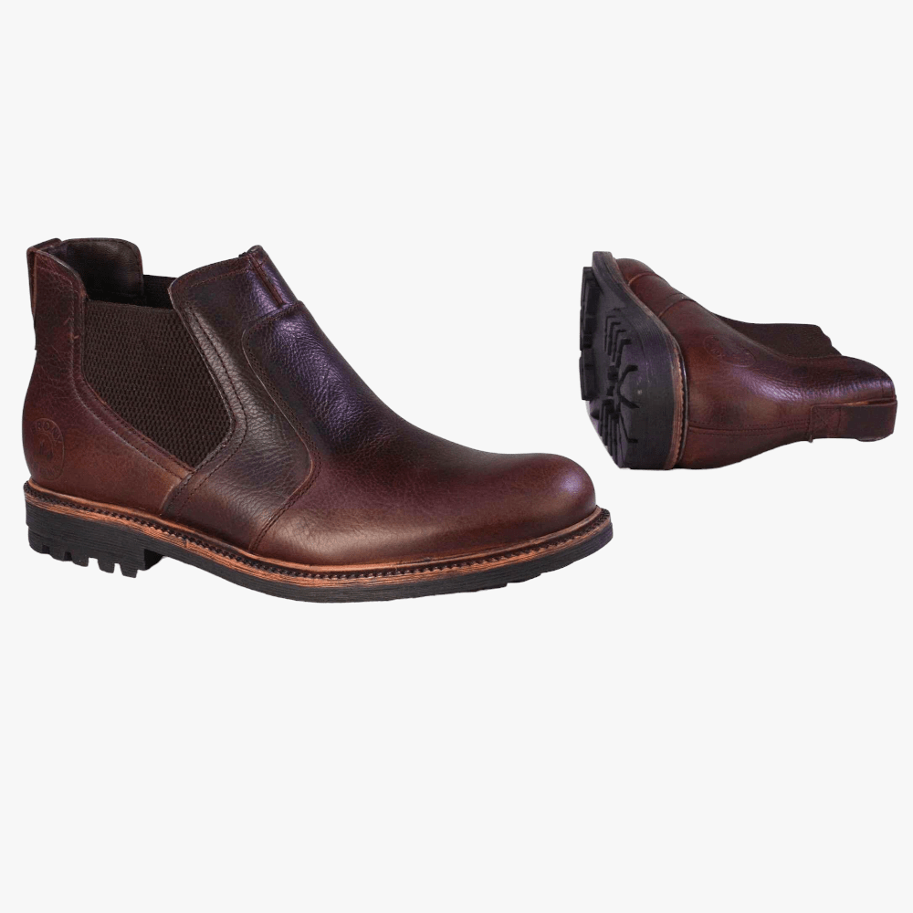 Bronx Mens Sasso Commando Red Brown | Bronx