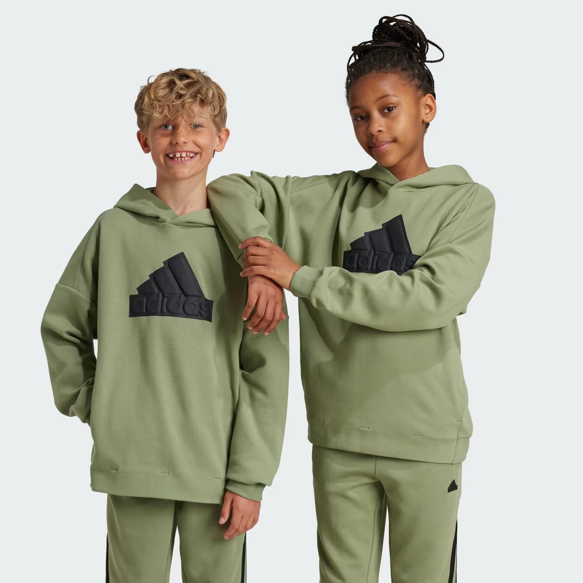 Adidas Kids Future Icons Logo Hoodie Tent Green | Adidas