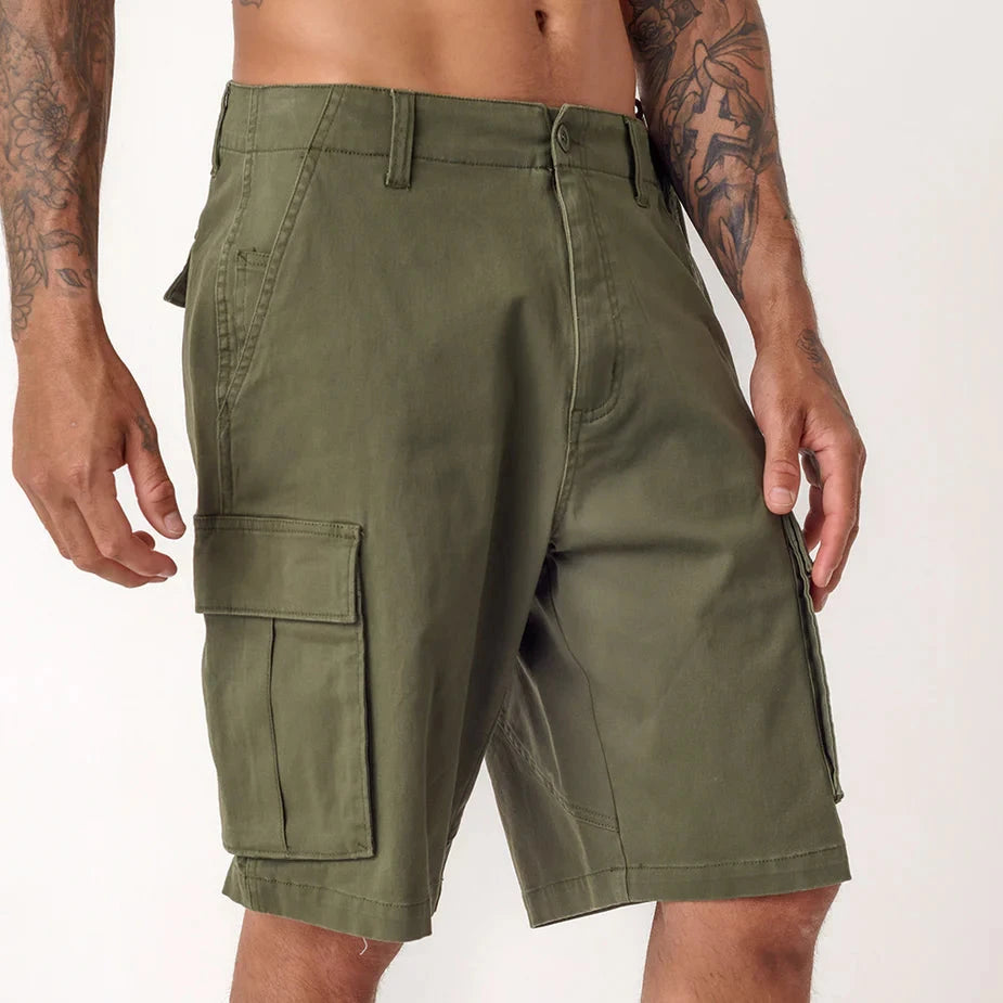 Fox Mens Slambozo 2.0 Cotton Canvas Walkshorts Olive Green | Fox