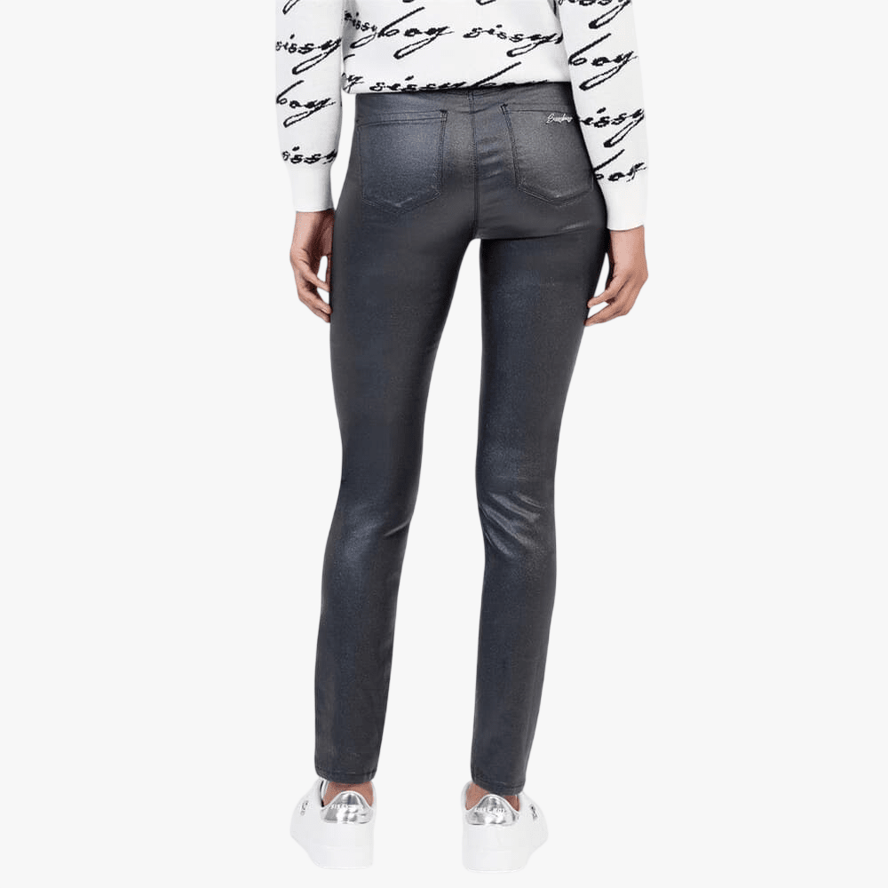 Sissy Boy Riley Skinny Pants Mid Waist Black | Sissy Boy