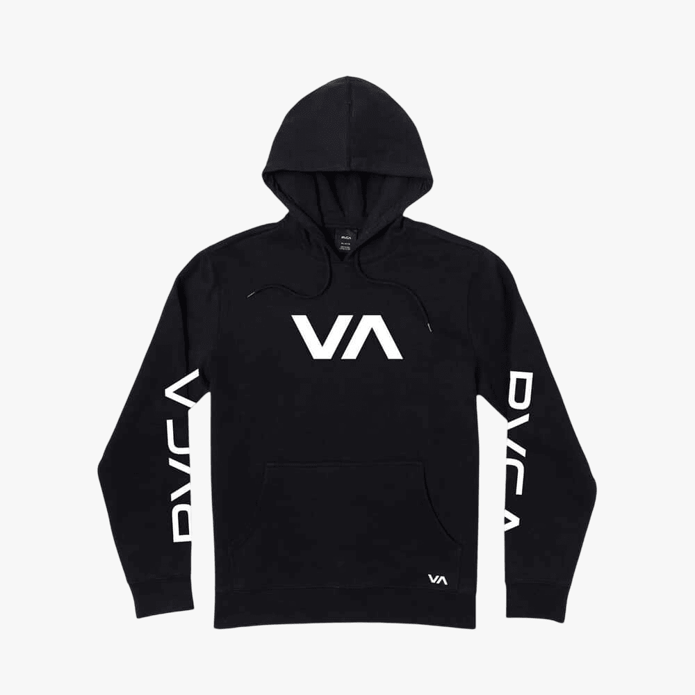 Rvca Mens Big Rvca 3X Hoodie Black | Rvca
