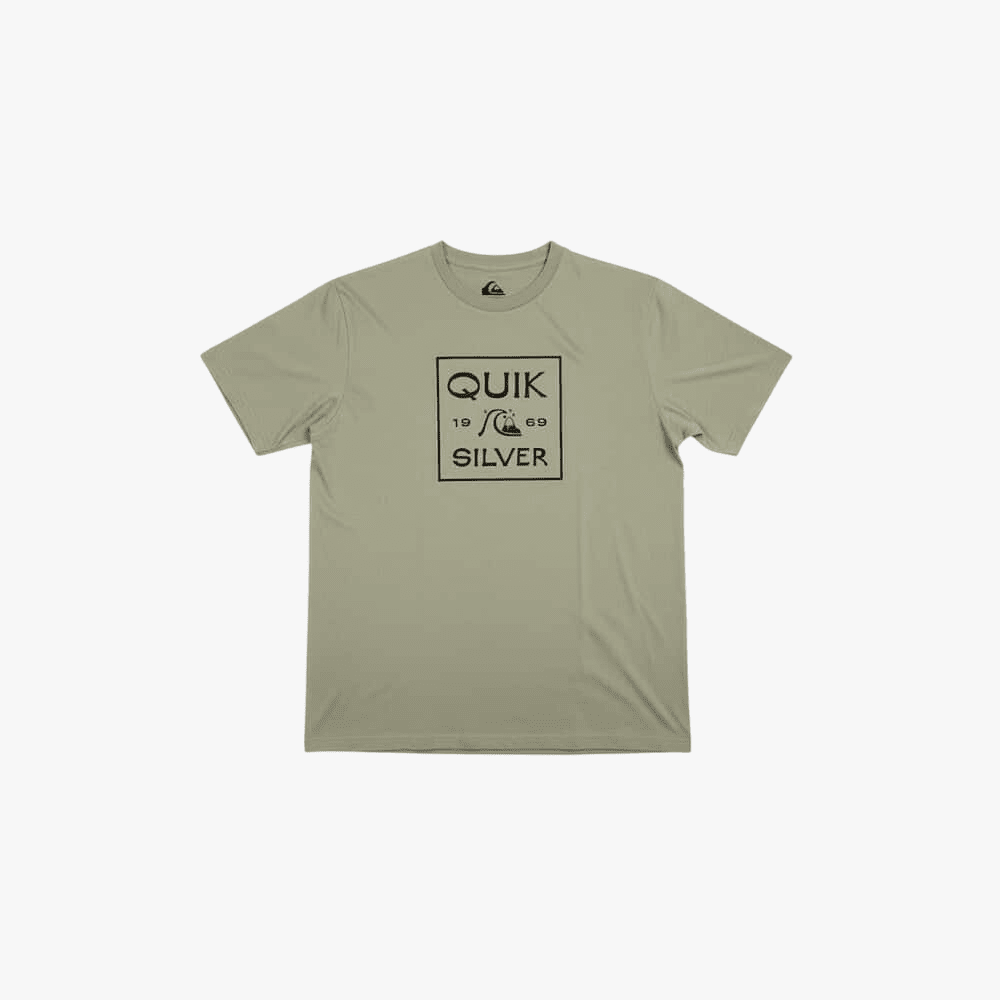Quiksilver Boys Square Me Up Short Sleeve Tee Oil Green | Quiksilver