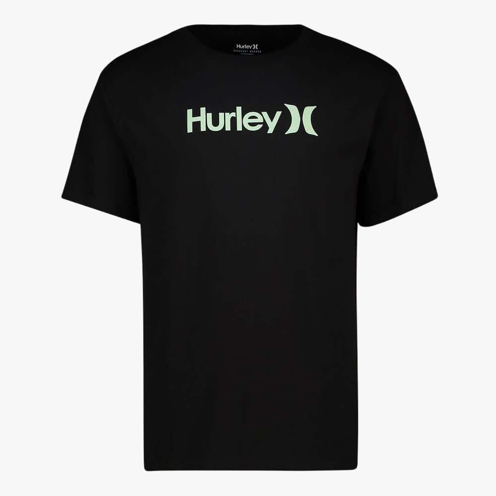 Hurley Mens One And Only Classic Short Sleeve Black Good Grey