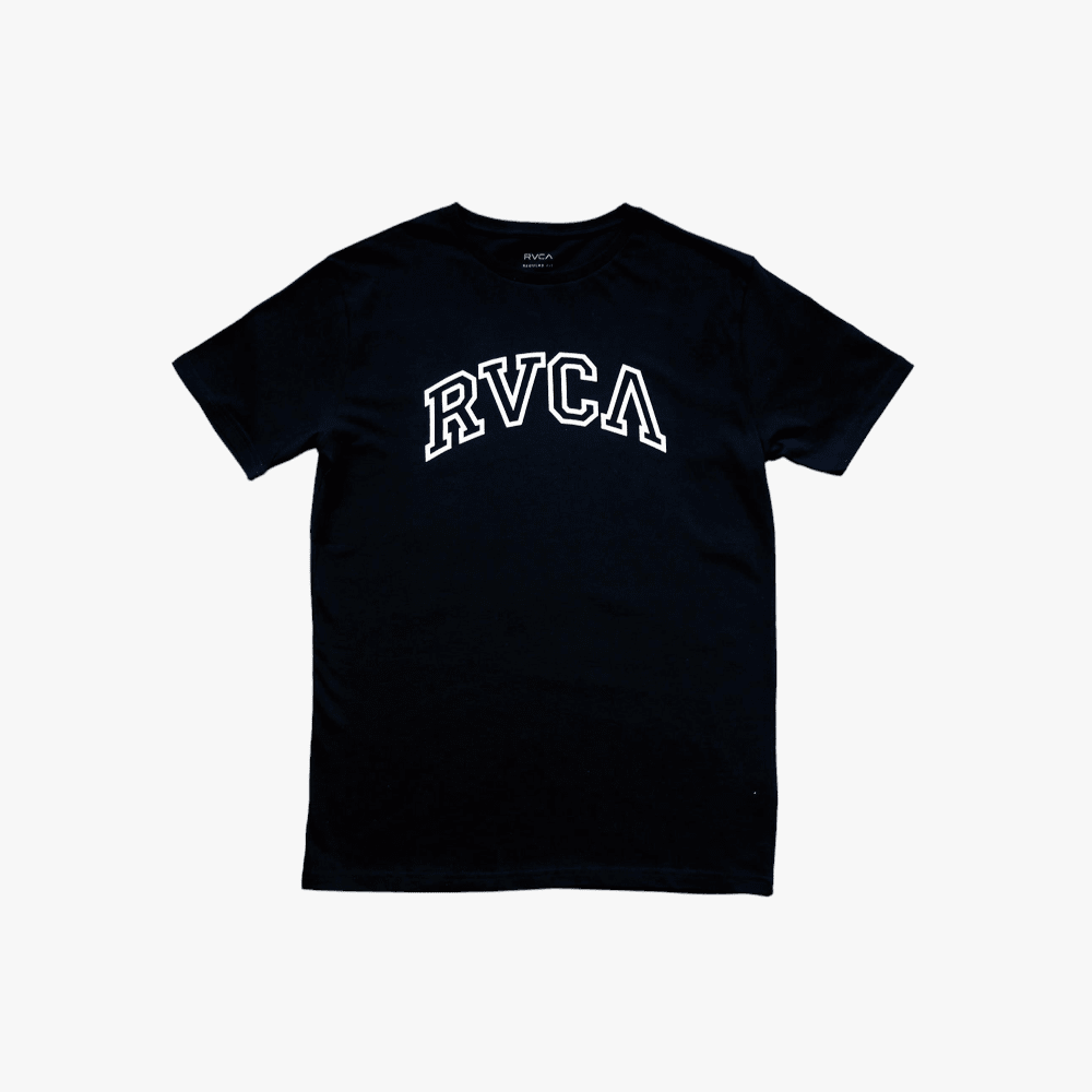 Rvca Mens Arched Short Sleeve Tee Black | Rvca