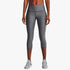 Under Armour Womens Heatgear Armour No-Slip Waistband Capris 019 Grey | Under Armour