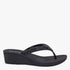 Holster Womens Alora Wedge Sandal Black | Holster