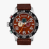 Nixon 51-30 Chrono Leather Silver Rose Wood Chocolate | Nixon