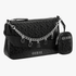 Guess Womens Fiora Mini Top Zip Handbag Black | Guess