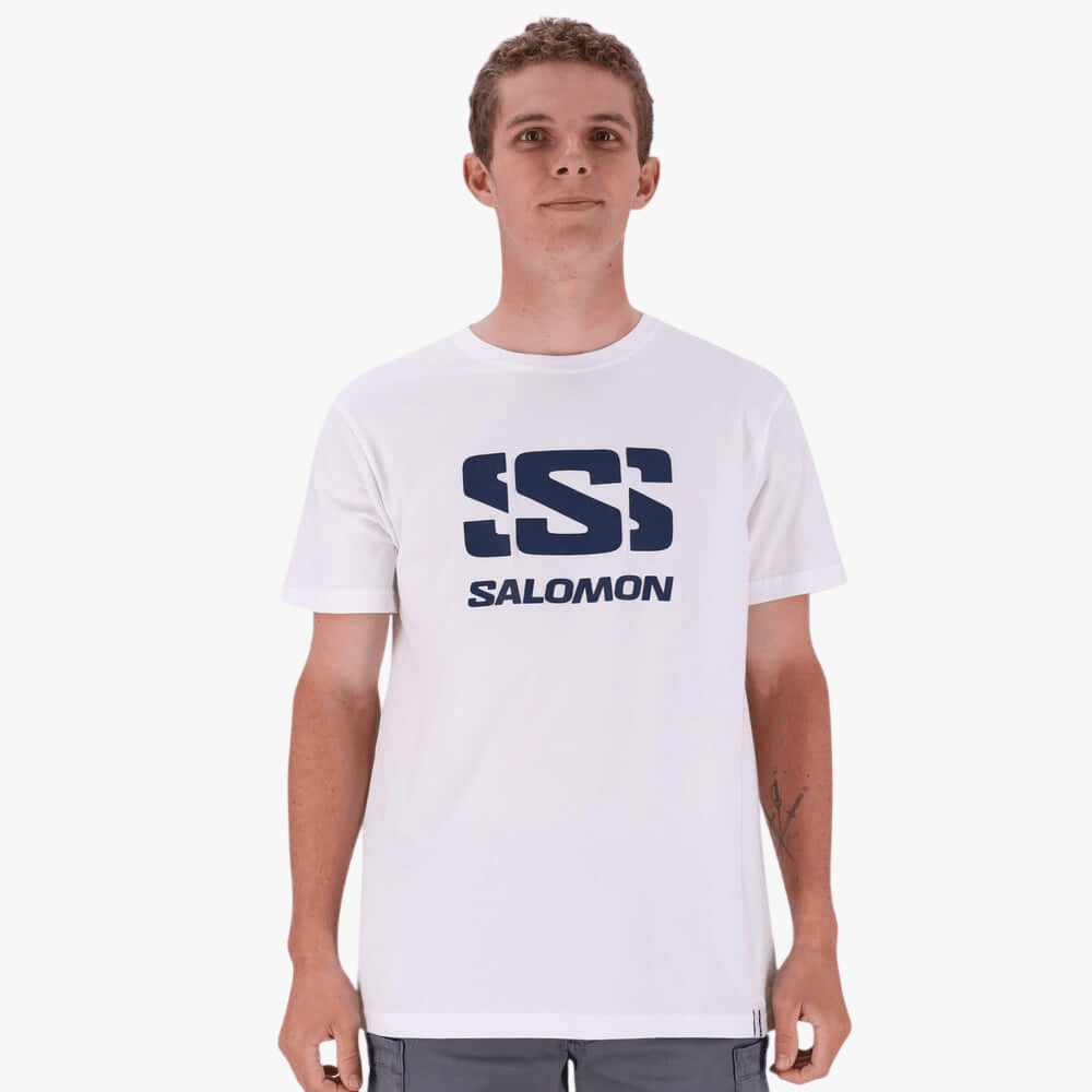 Salomon Mens Adventure Short Sleeve Tee White | Salomon