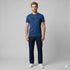 Diesel Mens Stripe Logo Tee 8Nt Blue | Diesel