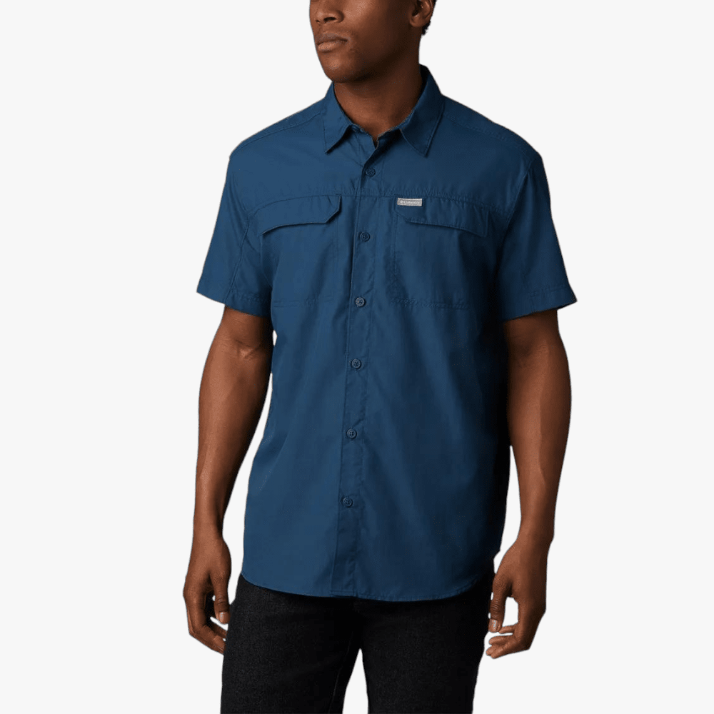 Columbia Mens Silver Ridge 2.0 Short Sleeve Tech Shirt Bright Indigo | Columbia