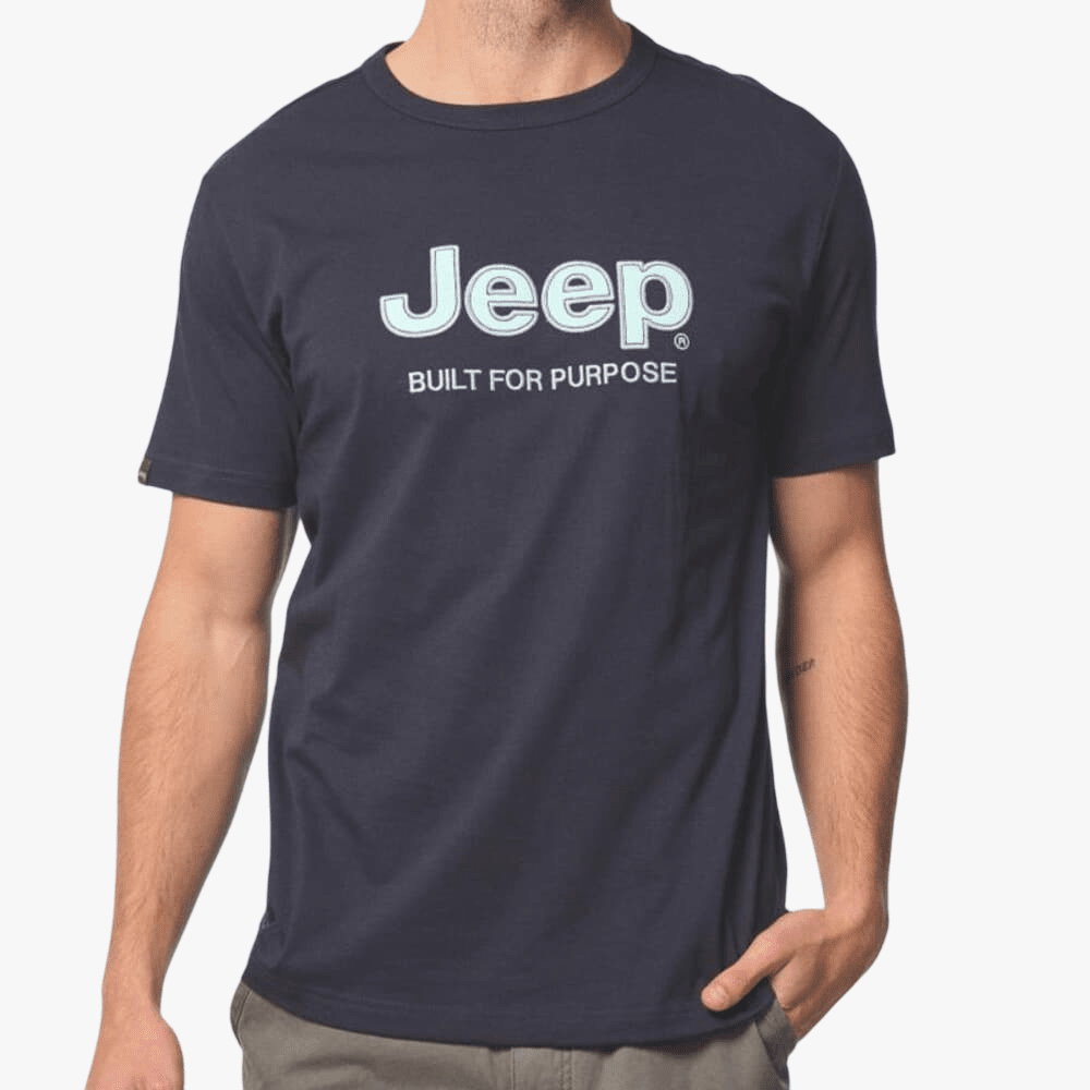 Jeep Mens Applique Short Sleeve Tee Navy | Jeep