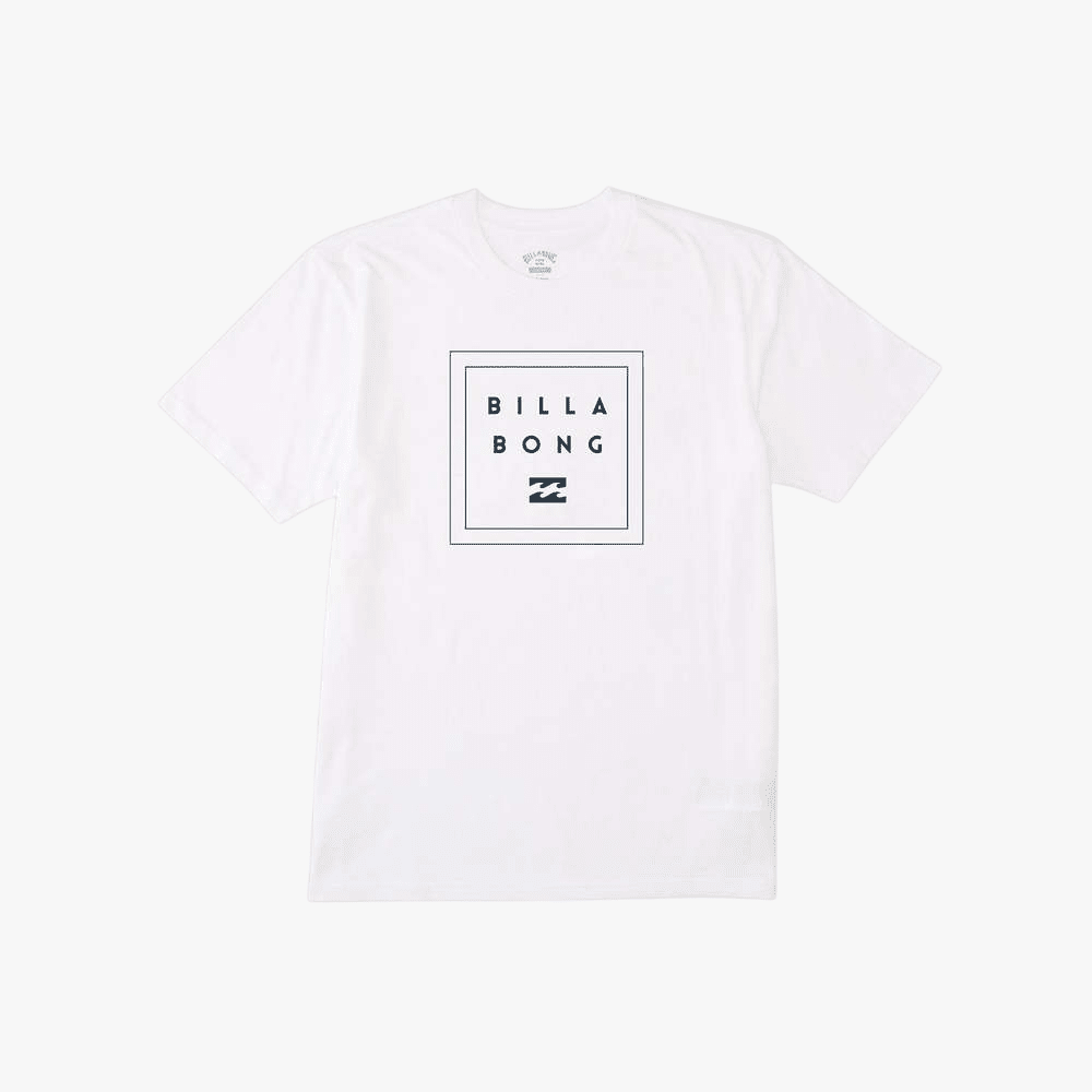 Billabong Mens Stacked Tide Short Sleeve Tee White | Billabong