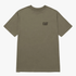Caterpillar Mens Small Logo Short Sleeve Tee Dusty Olive Washed Black | Caterpillar