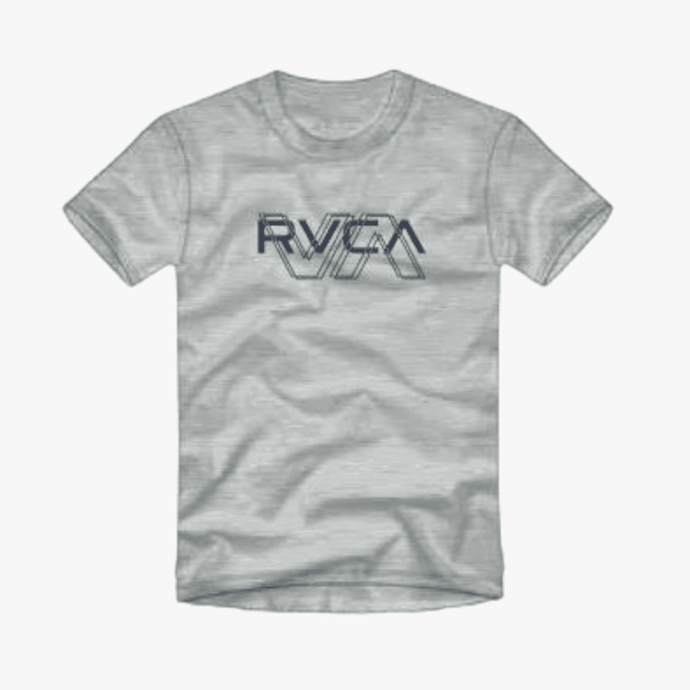 Rvca Mens Va Out 41 Short Sleeve Tee Grey Mel | Rvca