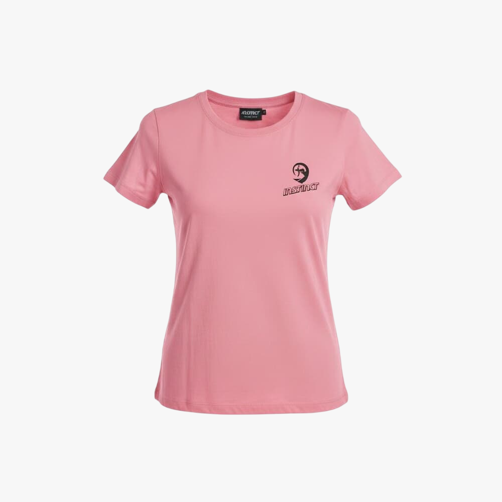 Instinct Womens Logo Short Sleeve Tee Pink