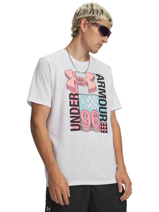 Under Armour Mens Logo Collage Tee White | Under Armour