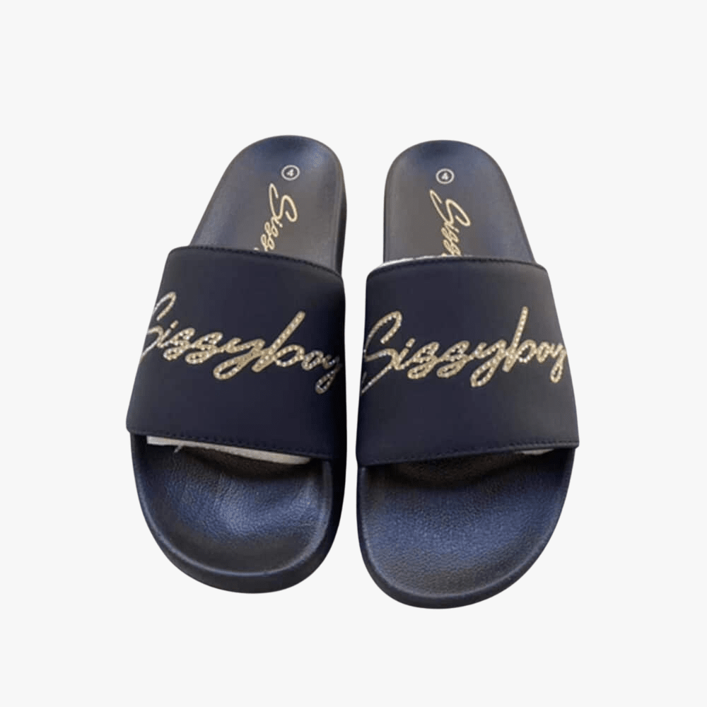 Sissy Boy Slide Script Bling Branding Black | Sissy Boy