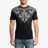 Affliction Mens Skeleton Tee Black Lava Wash | Affliction