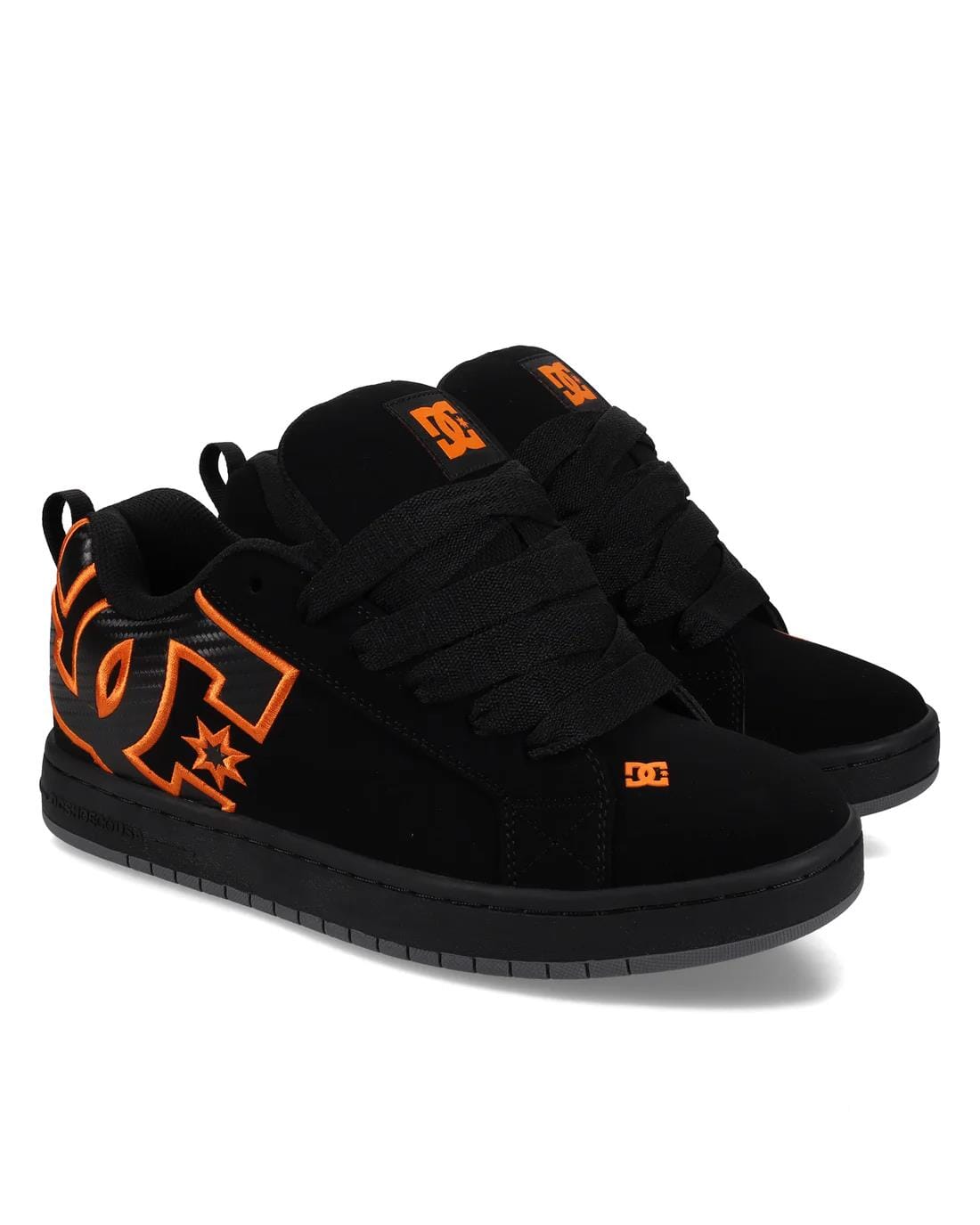 Dc Mens Court Graffik Sneaker Black Orange | DC