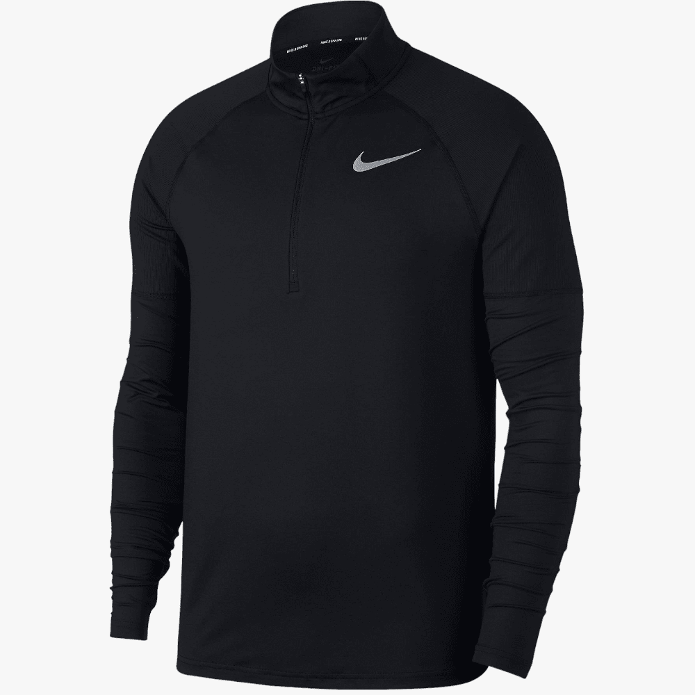 Nike Mens 1/4 Zip Tech Long Sleeve Top 010 Black | Nike