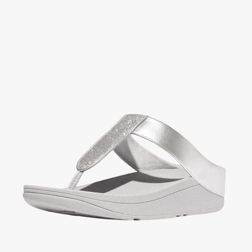 Fit Flop Womens Fino Glitterdust Sandal Met Silver | Fit Flop