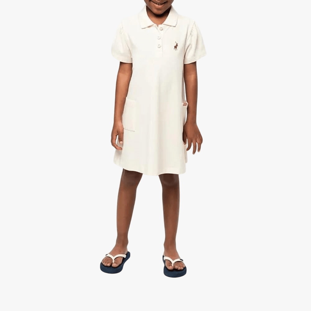 Polo Girls Georgia Golfer Dress Sand | Polo