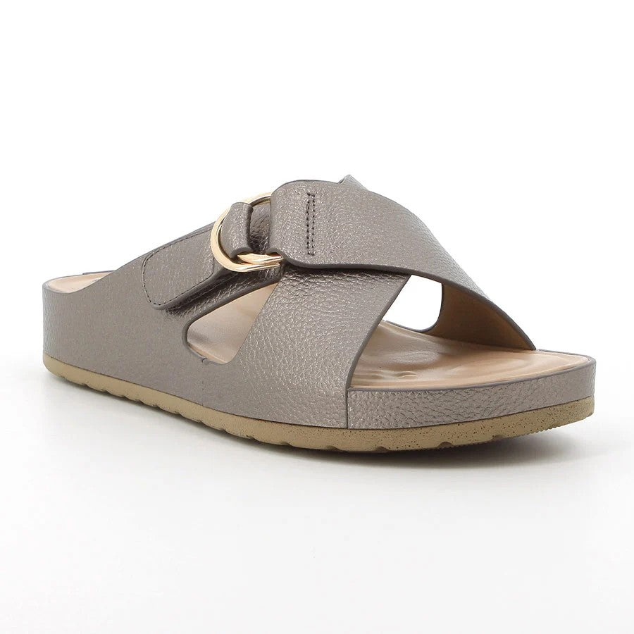 Hush Puppies Womens Soft Tanika Sandal Pewter