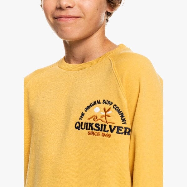 Quiksilver Boys Open Spot Crew Sweater Yellow | Quiksilver