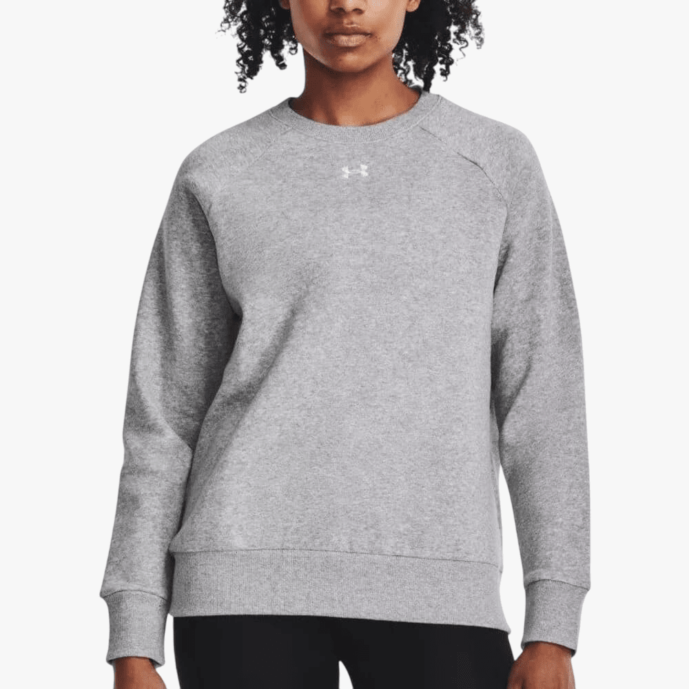 Under Armour Womens Rival Fleece Crew Sweater 012 Grey | Under Armour