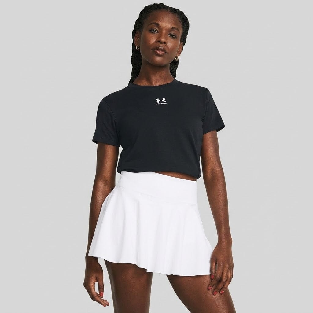 Under Armour Womens Rival Core Baby Tee Black | Under Armour