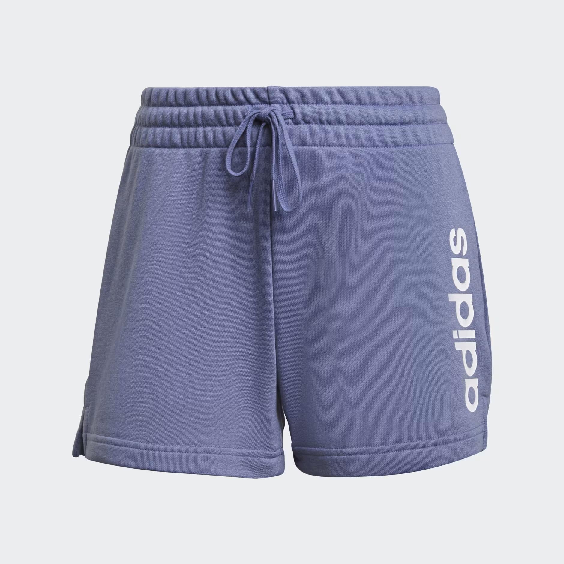 Adidas Mens Essentials Slim Logo Shorts Orbit Violet / White