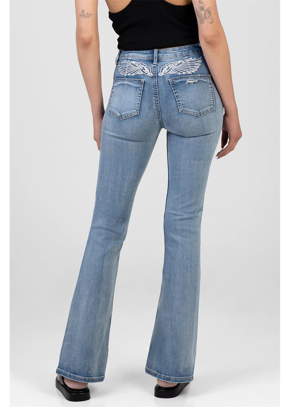 Sissy Boy Alyssa Bootleg Mid Waist Jean Medium Vintage