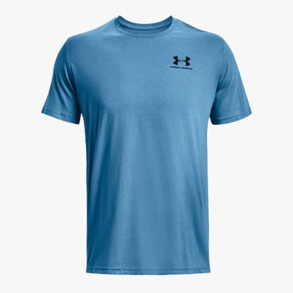 Under Armour Boys Sport style Left Chest Short Sleeve Tee 466 Blue | Under Armour