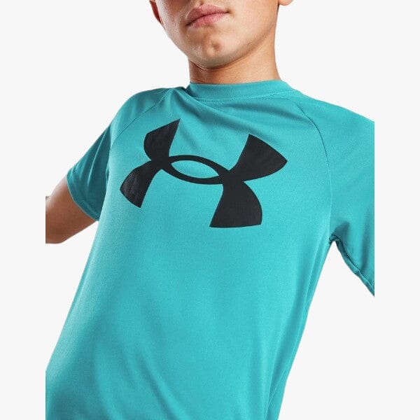 Under Armour Boys Tech Big Logo Short Sleeve Tee 464 Blue | Under Armour