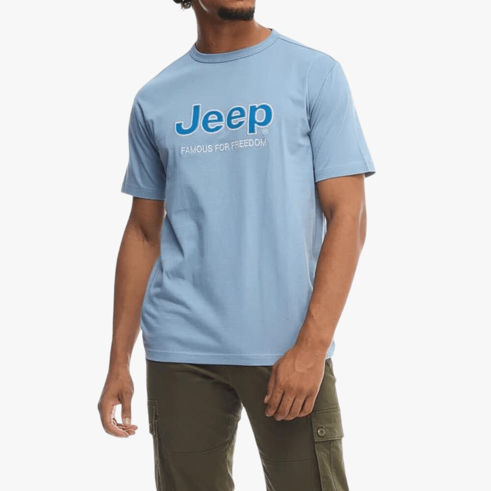 Jeep Mens Core Applique Tee Blue | Jeep
