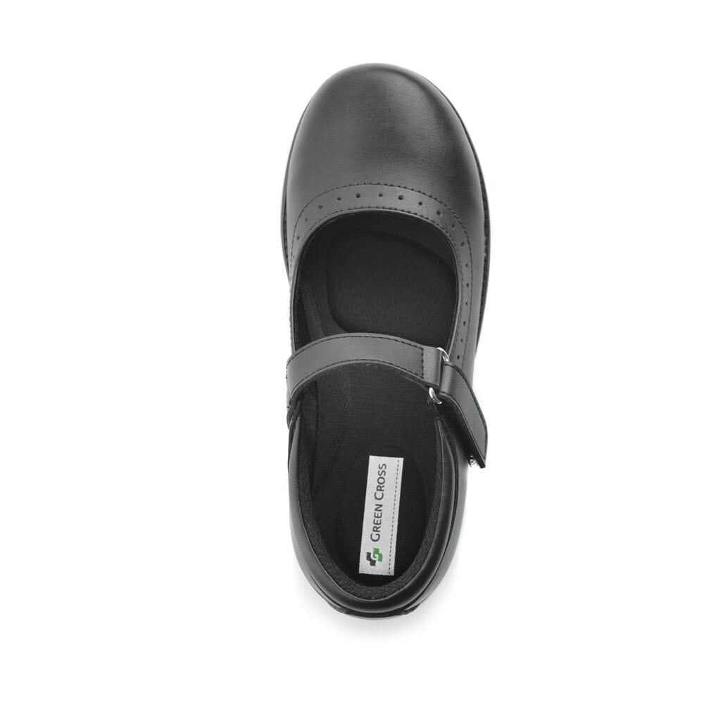 Green Cross Small Girls Mary Jane School Shoe Black | Green Cross