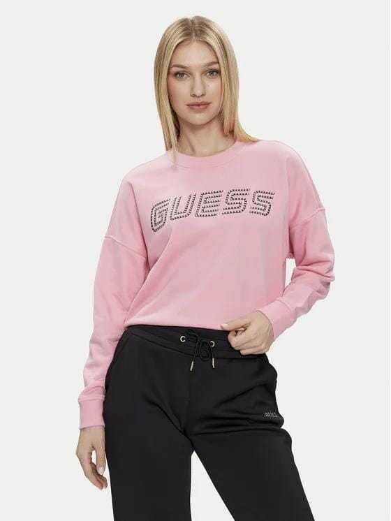 Guess Womens Skylar Sweater Pink | Guess