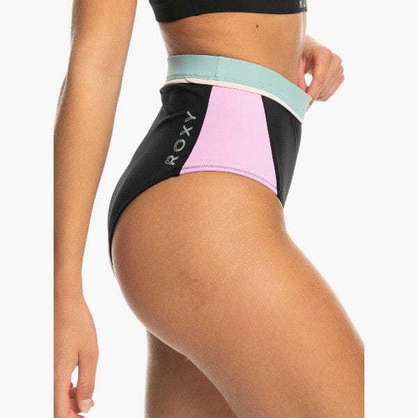 Roxy Womens Avtice High Waist Swim Bottom Bikini Black Roxy