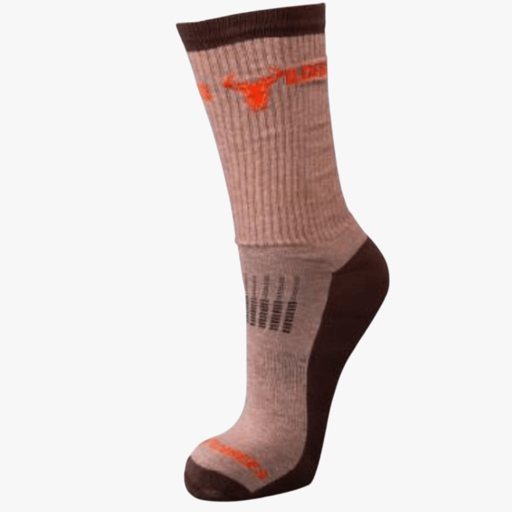 Wildebees Mens Airtex Bush Socks Camel Melange | Wildebees