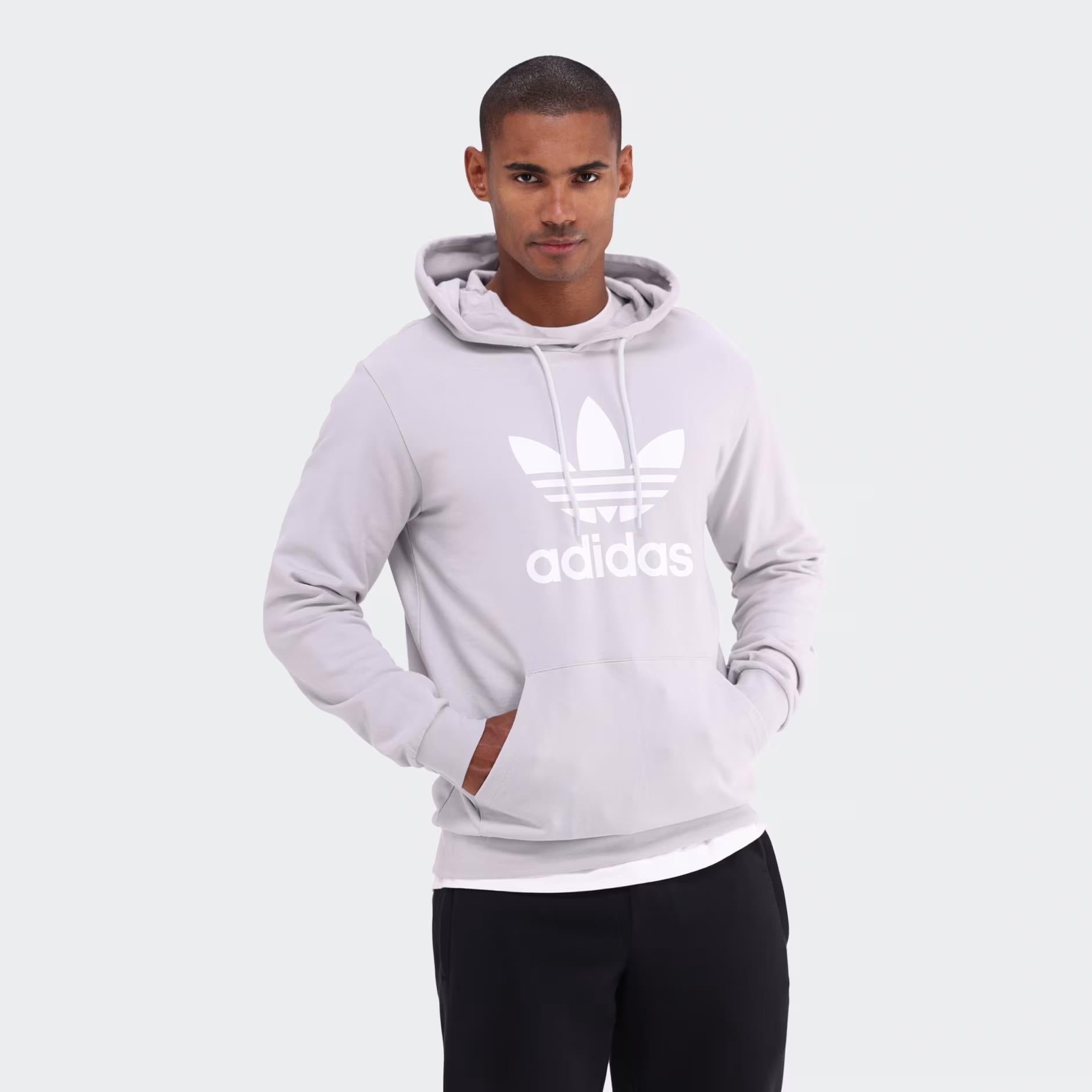 Adidas Mens Tref Hoodie Grey 2 Adidas