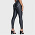 Freddy Wrup Faux Leather High Waist Full Length Pants Black | Freddy