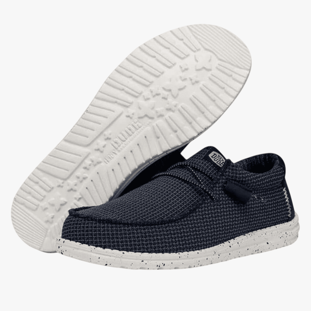 Hey Dude Mens Wally Sport Mesh Navy | Hey Dude