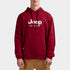 Jeep Mens Core Fleece Po Hoodie Red Jeep